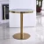 Import Stainless steel gold-plated Nordic marble top restaurant table from China