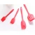 Import Stainless Steel Handle Red Kitchen Tools Cooking Utensil Set Silicone Spatulas Egg Beater from China