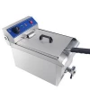 Stainless steel low wattage commercial electric deep fryer 10L for chicken chips