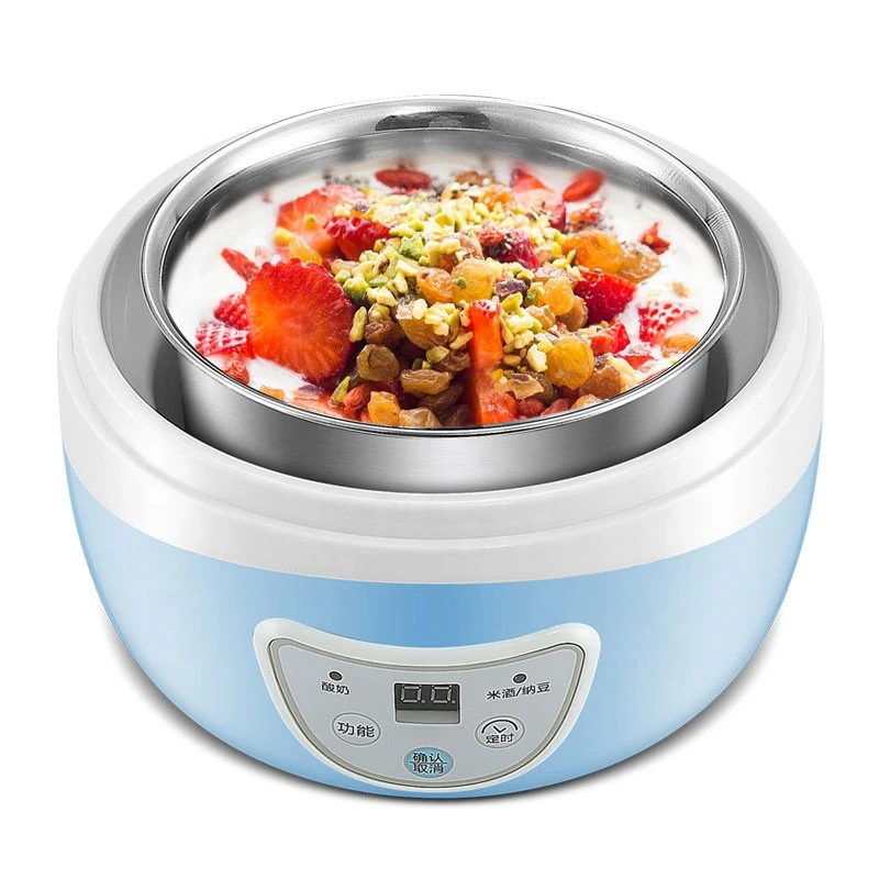 Stainless Steel Small Frozen Yogurt Machines Constant Temperature Full-Automatic Low Fat Yogurt Making Machine For Home