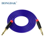 Stereo Auxiliar Extension 6.35mm Male to Male Jack 6.5mm Guitar Speaker Audio Aux Cable