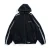 Import streetwear jacket with side stripes stand-up collar loose jacket from China