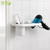 Styling Tool Organizer Bathroom Plastic Storage Rack Wall Mounted Hair Dryer Holder