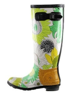 Sunflower Print Hotsale Rain Boots