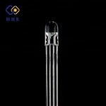 super flux 5mm round with flange frosted rgb led diode common anode