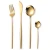 Import Supermarket Fancy Brilliant Gold Stainless Steel Tableware Dinnerware Sets from China