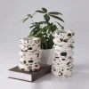 Synthetic Stone Vase Toothbrush Holder Wine Bottle Container  terrazzo Container Candle Holder