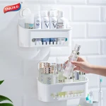 Taili Shampoo Hanging Holder Bath set Bathroom Decorative Shelves Shower Shelf Basket Caddy Flat Basket With Hooks for Bathroom