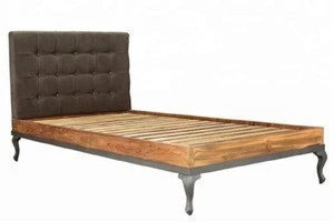 TEAK WOOD COLLECTION WOOD AND IRON BED