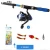 Import Telescopic Fishing Rod and Reel Combos Full Kit Spinning Fishing Gear Organizer Pole Sets with Line Lures Hooks from China
