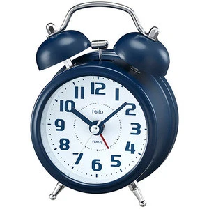 Three colors bedside table clock vintage alarm clock for wholesale