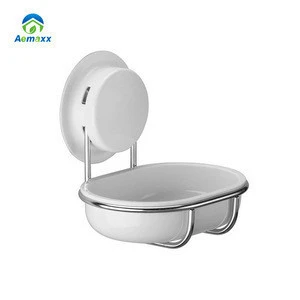 three tier stainless steel plastic wall hanging bathroom corner suction cup shelf with tumbler holder