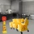 Import TMB-02 36L floor cleaning tools mop bucket with 4 wheels yellow squeezing buckets from China