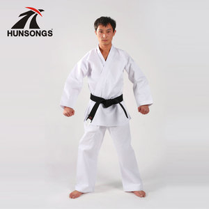 Top products 2020 white color twill or canvas fabric martial arts wear karate uniform wkf approved