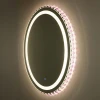 Touch screen bathroom mirror round bath mirror with led light