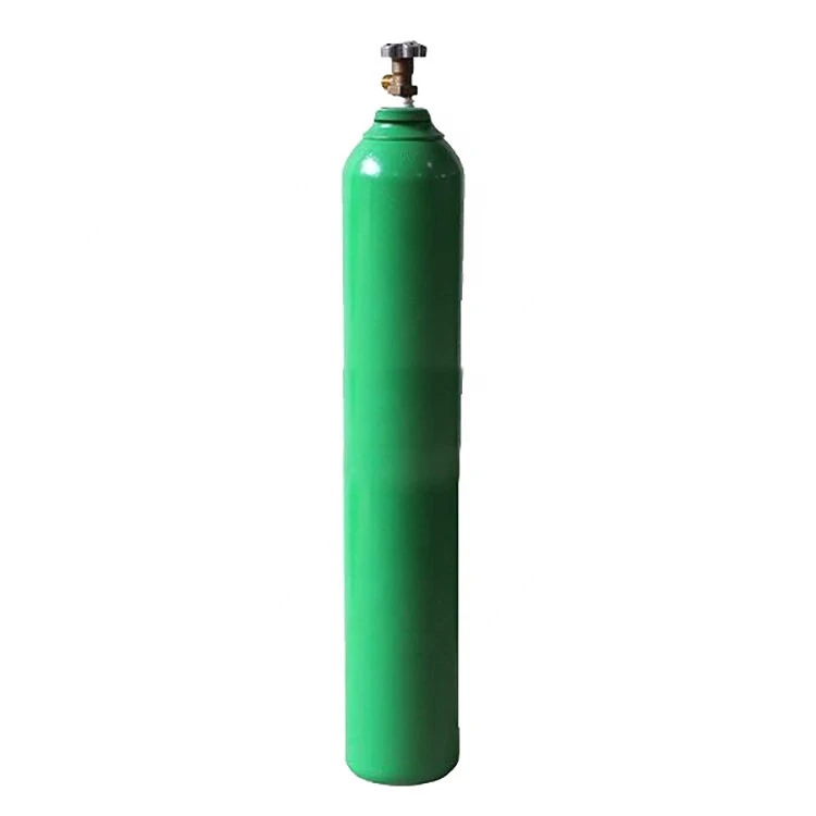 TPED CE seamless steel gas cylinder 200 bar gas tank 40l gas bottle with cap and valve