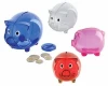 Transparent plastic cheaper house coin money saving box