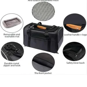 Travel Portable Cat House Pet Carriers 3 Sided Open Mesh Pet Carrier Bag Tote Handbags For Dog Cat