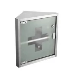 Triangle Medicine Box Stainless Steel Medicine Cabinet for Household and Hospital