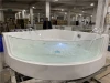 Two Person Accessible Best Acrylic Portable Bathroom Tubs Freestanding Square Soaking Spa Hydromassage Bathtub With Air Jets