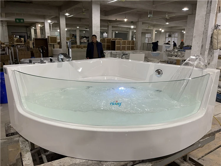 Buy Two Person Accessible Best Acrylic Portable Bathroom Tubs Freestanding  Square Soaking Spa Hydromassage Bathtub With Air Jets from Jiaxing Aokeliya  Sanitary Ware Technology Co., Ltd., China