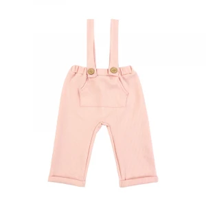 TZ-269-YXL Yiwu manufacturers wholesale baby kids clothing long pants for girls pants with suspenders kids suspenders