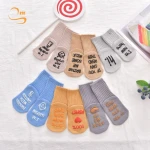 Unique Quotes Letter Toddler Socks Gift Set Shower Presents for Newborn Boys and Girls Baby Socks Non Slip