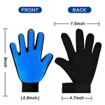 Upgrade 259 Pins Magic Blue Color Silicon Deshedding Cat Brush Horse Hair Remover Fur Comb Dog Bath Message Pet Grooming Gloves