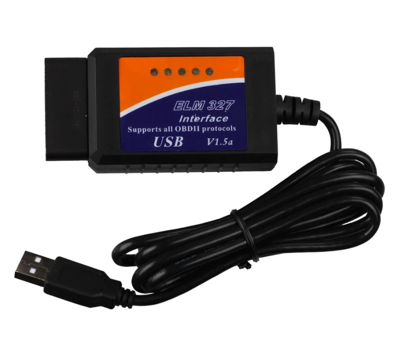 USB ELM 327 OBD2 Scanner Automotive for PC V1.5A A OBD Interface Diagnostic Tool With USB Interface