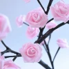 USB-Operated LED Flower Tree Night Light Indoor Decorative Lighting for Home Tabletop or Bedside Holiday Decoration