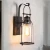 Import wall lamp outdoor vintage wall mounted bedside lamp hotel garden antique black led glass lamp indoor from China
