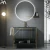 Wall Mount Black Bathroom Vanity Bathroom Almirah Designs Cheap Mirror Cabinet Laminate