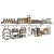 Import Wall-mounted spice rack dish storage holder nail-free combination kitchen shelf from China