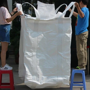waterproof big recycling 1 ton 1000kg pp woven jumbo plastic fibc bag manufacturers