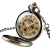 Import Waterproof Stainless Steel Skeleton Mechanical Chain Pocket Watch from China