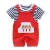 Import WCF463-1Baby Clothes Short Sleeve Summer Fashion T-Shirt+Suspender Pants Newborns Clothes Set neonatal clothing from China