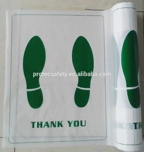 white disposable plastic car foot mat