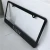 Import white reflective  custom metal stainless steel  license plate frame from China