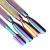 Import wholesale 2 ways nail art tools rainbow color manicure cuticle pusher stainless steel nail cuticle Pusher from Pakistan
