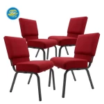 Wholesale  21 inch metal stacking church chair