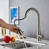 Wholesale 304 Stainless Steel Brush Pull Down Sprayer Sink tap Kitchen Sink Faucet