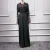 Import wholesale abya muslim women  new maxi modern abaya embroidery islamic clothing black open kimono from China