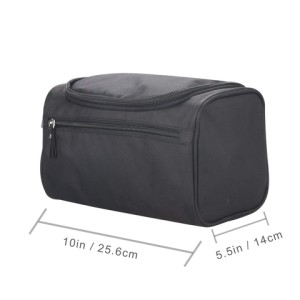 Wholesale Black Makeup Organizer bag Travel Case Toiletry Bag with Hanging Hook Unisex OEM ODM Custom