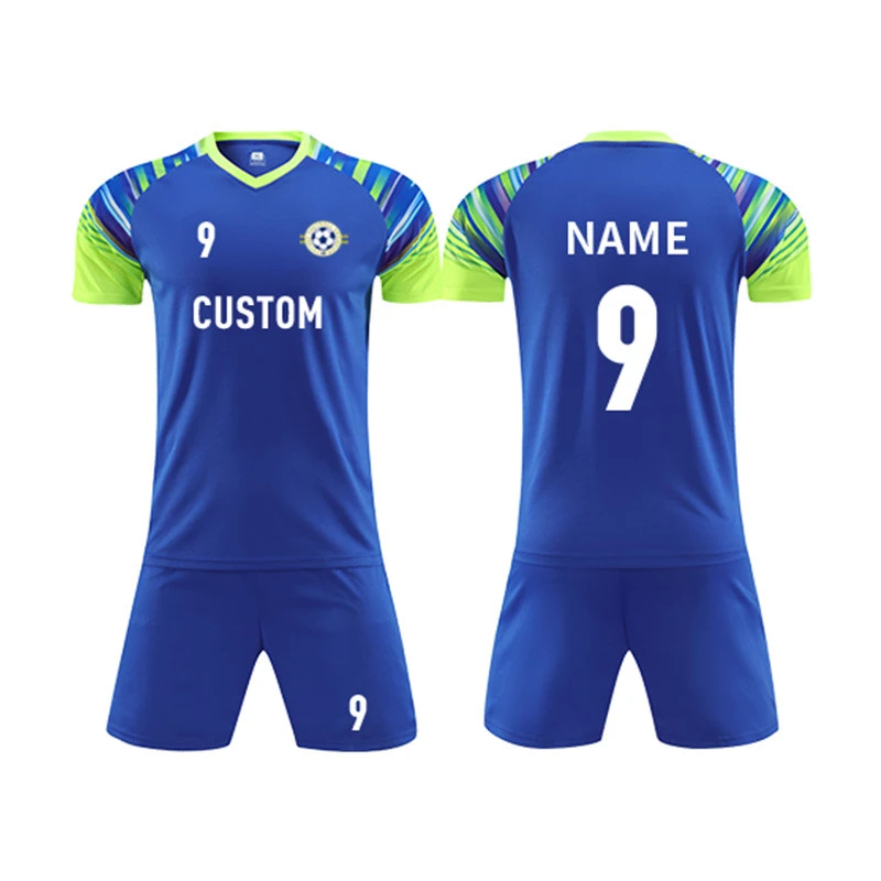 Wholesale Cheap Club and Team 100% Polyester Soccer Jersey custom round neck football jersey