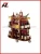 Import wholesale classic style wooden hotel liquor wine service cart trolley from China