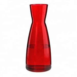 wholesale custom hand blown 1000ml clear colored glass water juice carafe