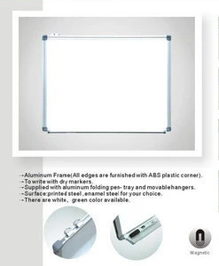 Wholesale custom standard size magnetic white board with marker