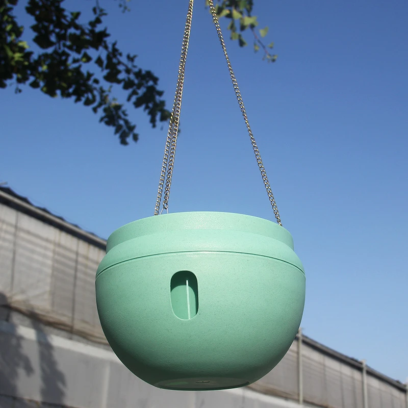 wholesale customized round planters plastic hanging flower pots from China
