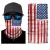 Import Wholesale Elastic Magic Blank Black Solid American Flag Tubular Bandana Head Scarf from China