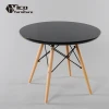 wholesale factory manufacturing white black available round wooden legs modern design wood side end coffee table with price list